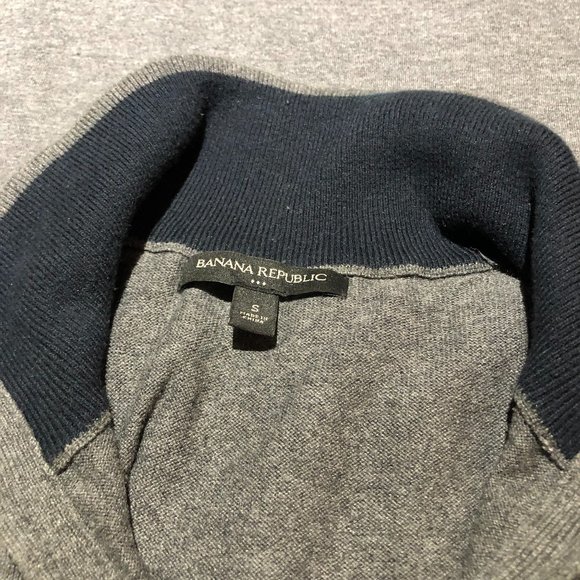 Banana Republic Quarter Zip Sweater - Picture 3 of 3